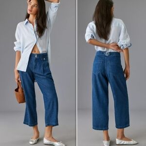 Pilcro Mid-Rise Pleated Trouser Jeans